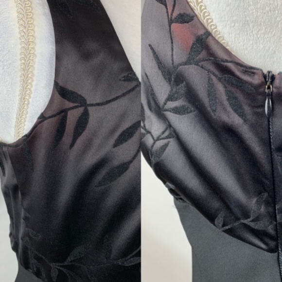 CDC Evening women's black long gown, needs work 10 - Picture 8 of 8